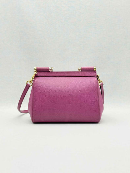 DOLCE & GABBANA Sicily Magenta Top Handle