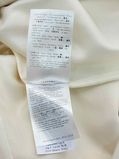 VALENTINO Monochrome White & Black Size US 6 Long Dress