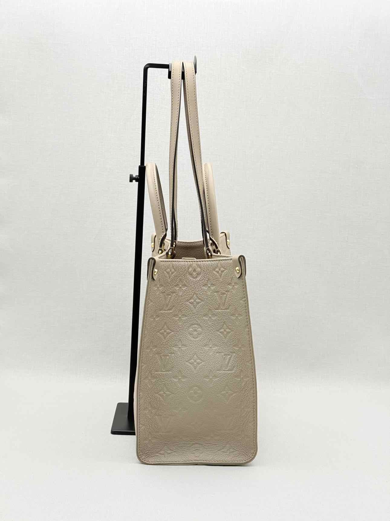 LOUIS VUITTON Onthego Cream Monogram Empriente Tote Bag