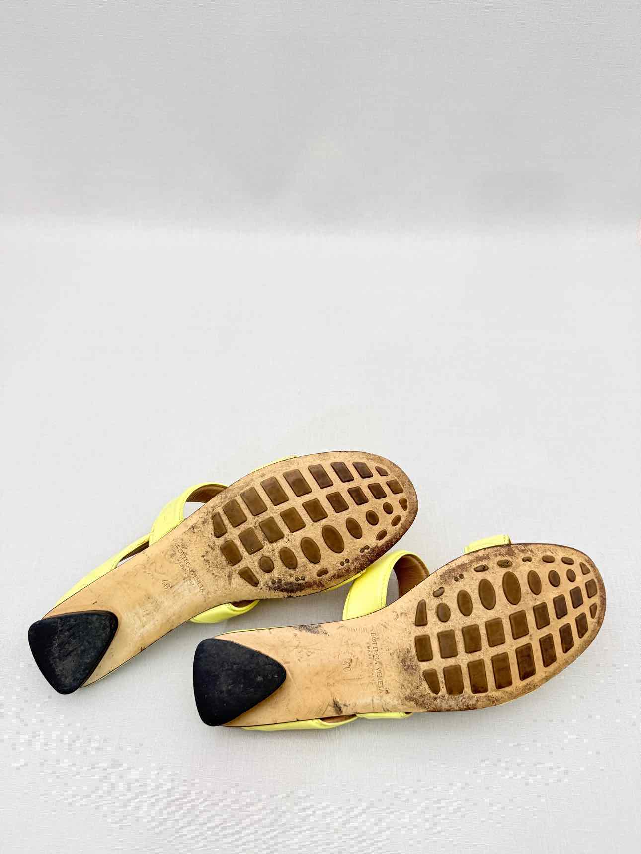 BOTTEGA VENETA The Band Yellow Size EU 40 Sandals