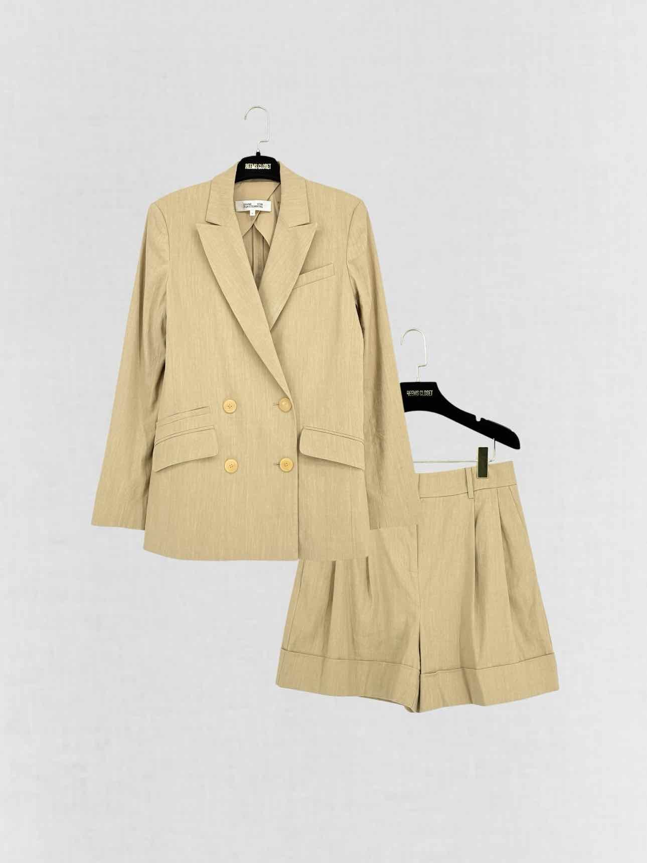 DIANE VON FURSTENBERG Beige Size US 6 Outfit Set