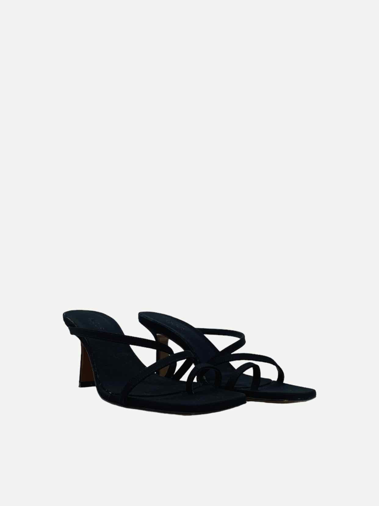 NEOUS Strappy Black Mules 39