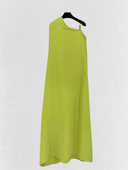 VALENTINO Cape Effect Green Size US 6 Long Dress