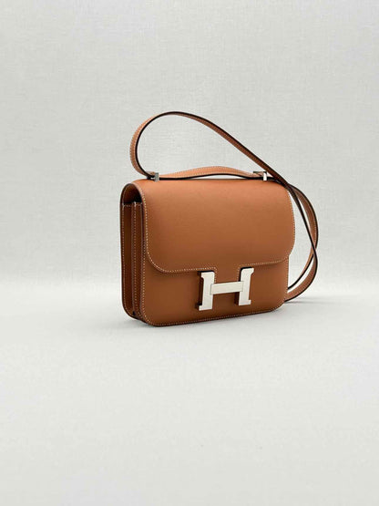 HERMES Constance Natural Shoulder Bag