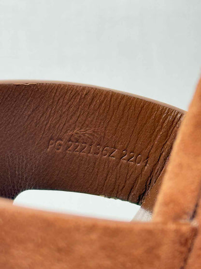 HERMES Elda Brown Size EU 39 Platform Sandals