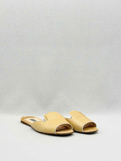 PRADA Beige Size EU 40 Slide Mules