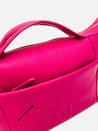 COLE HAAN Zip Detail Fuchsia Top Handle