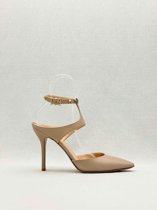 VALENTINO GARAVANI Rockstud Beige Size EU 39 Pumps