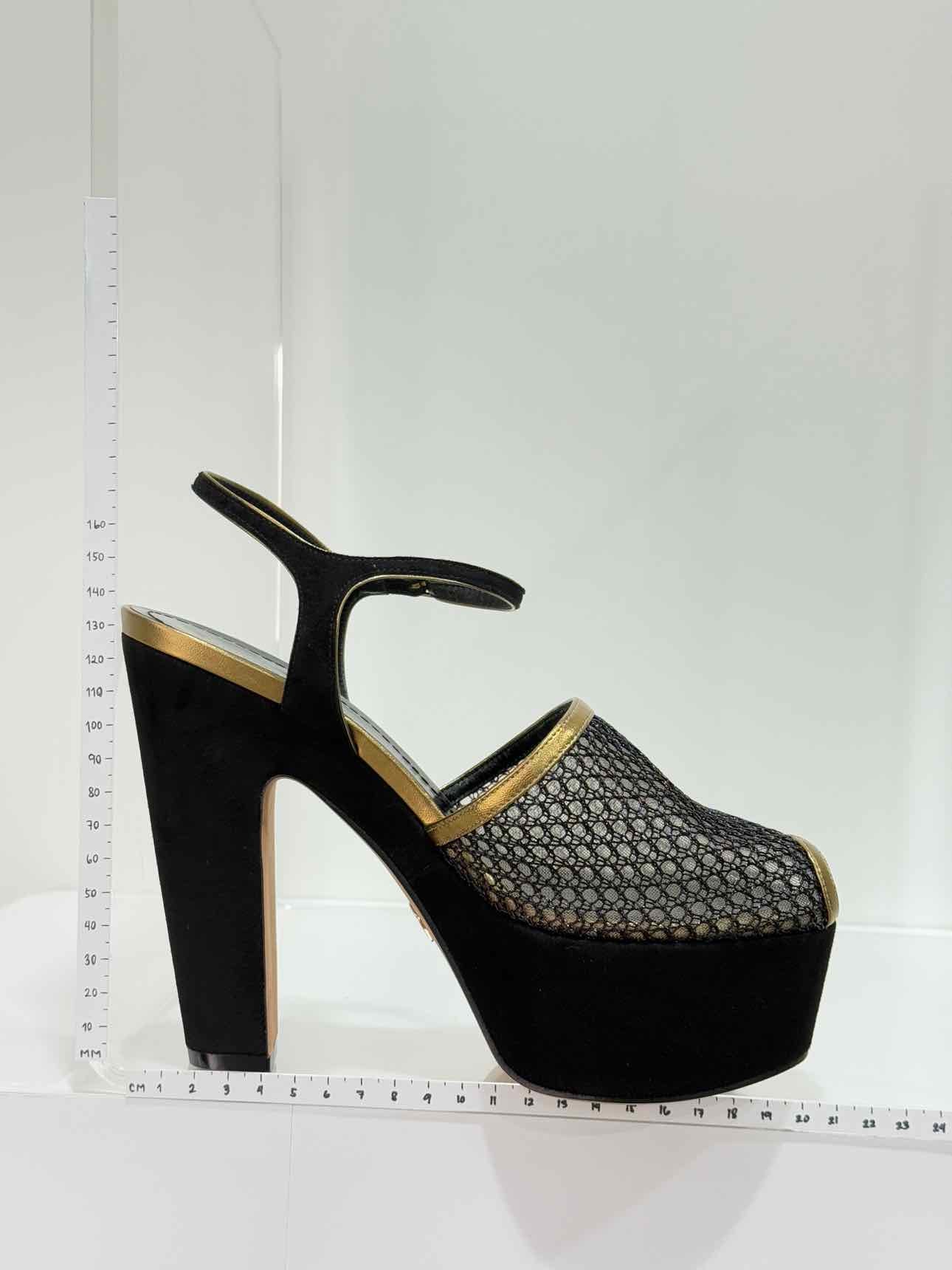 CHRISTIAN DIOR Black Size EU 37 Heeled Sandals