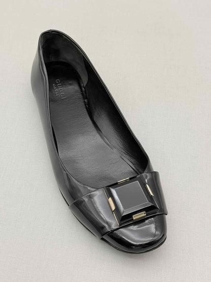 GUCCI Black Size EU 40.5 Ballet Flats