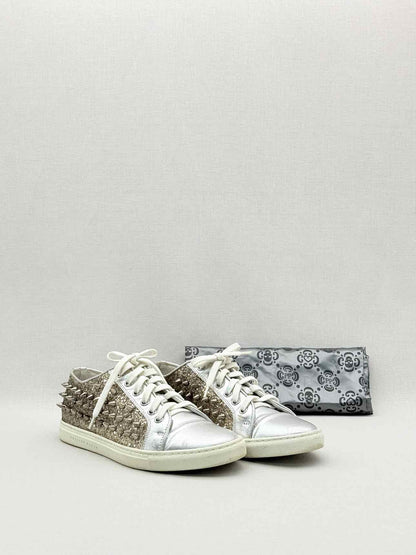 PHILIPP PLEIN Gold & Silver Size EU 36 Sneakers