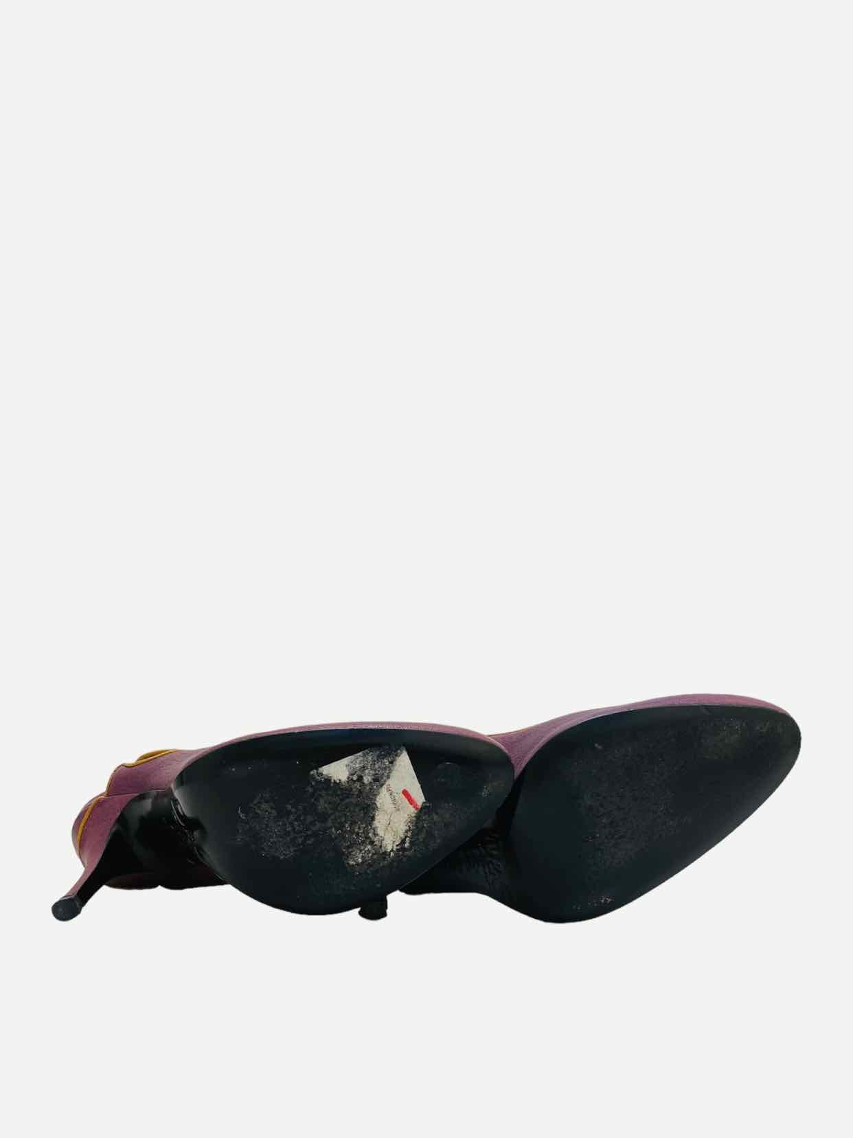 D & G Purple Slingbacks