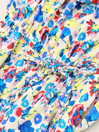GERARD DAREL Blue Multicolor Size US 8 Long Dress