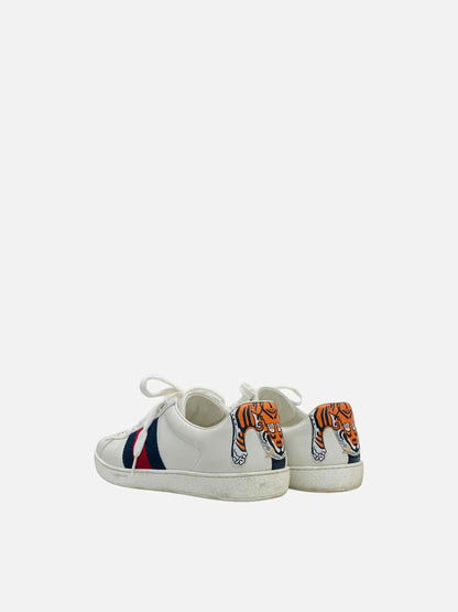 GUCCI Web Tiger White Sneakers 40.5