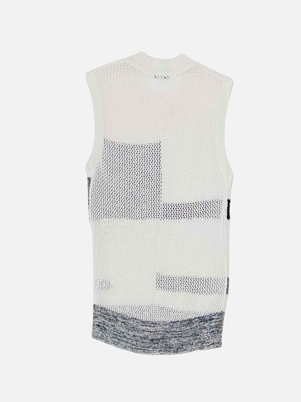 JOSEPH Off-white & Grey Print Size Small Top