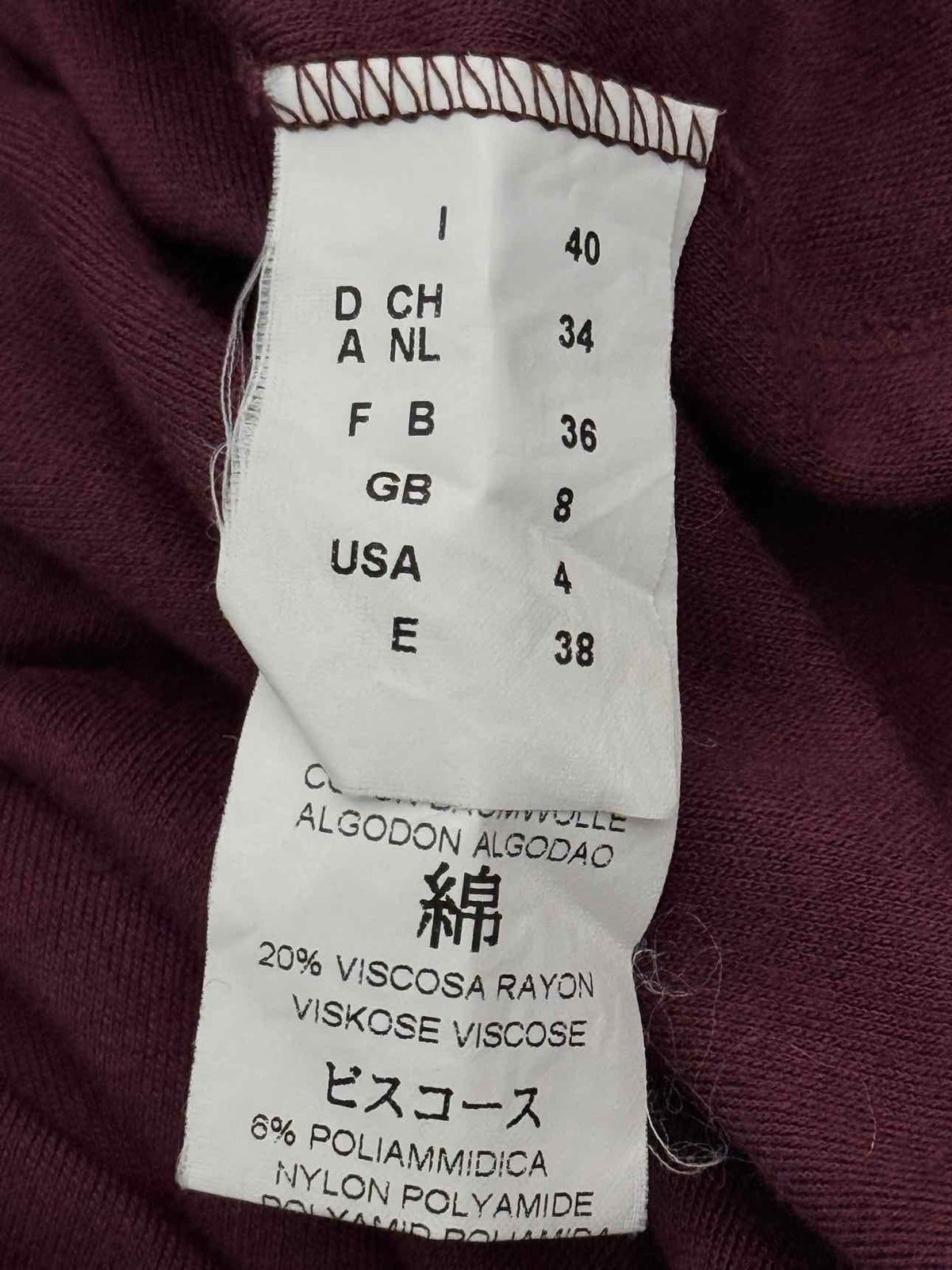M MISSONI Burgundy Multicolor Size US 4 Short Dress
