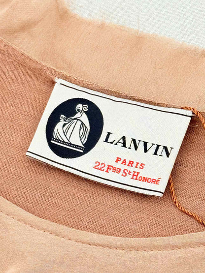 LANVIN Mocha Size Medium Short Dress