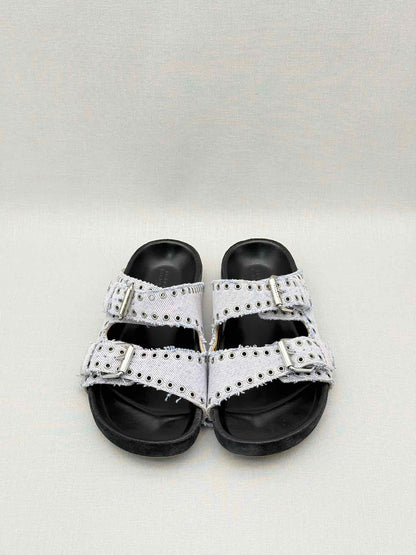 ISABEL MARANT Lennyo Light Blue Size EU 37 Slides