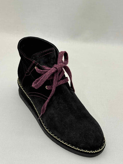 CHANEL Black CC Size EU 37.5 Ankle Boots