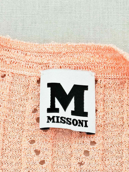 M MISSONI Peach Wavy Size US 8 2 PC Top