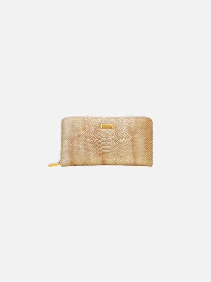 CHOPARD Metallic Bronze Continental Wallet