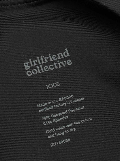 GIRLFRIEND COLLECTIVE Dylan Black Size XXSmall Bra