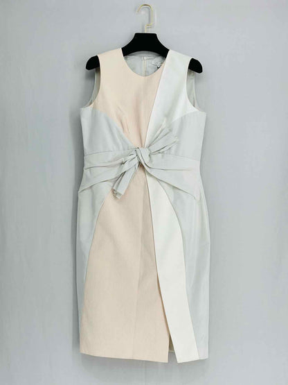 PAULE KA Pink Multicolor Size US 10 Knee Length Dress