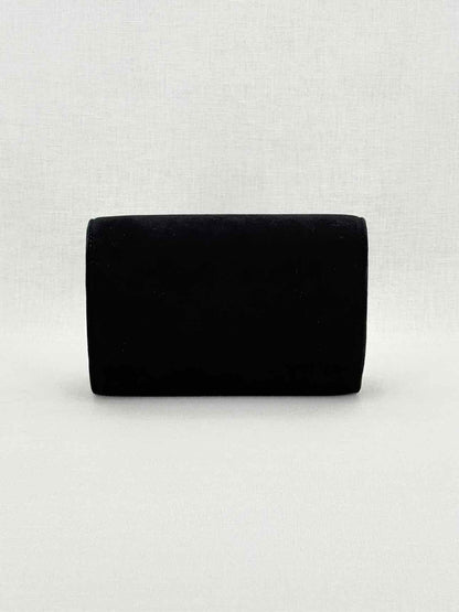 GIUSEPPE ZANOTTI Velvet Black Clutch