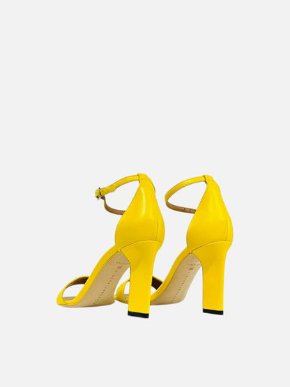 VICTORIA BECKHAM Anna Yellow Heeled Sandals 36