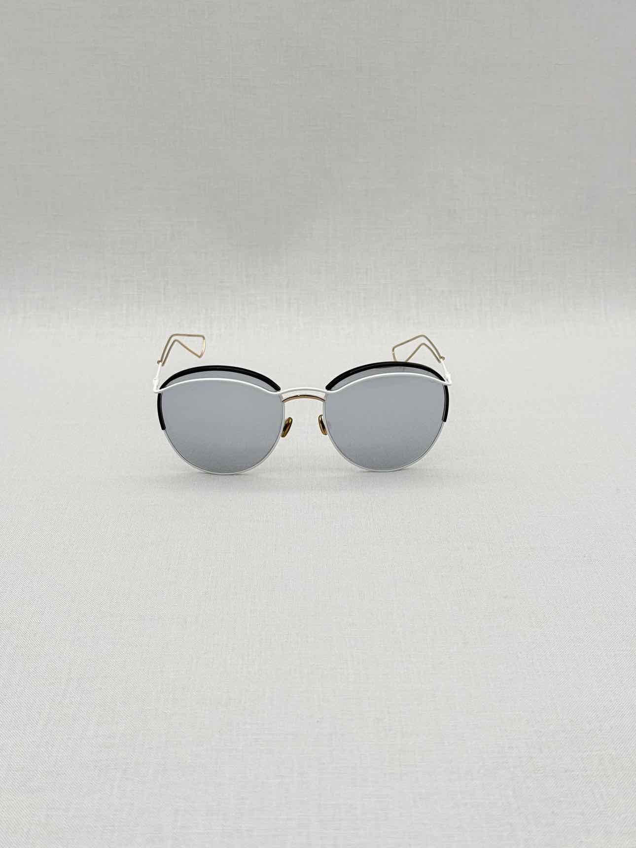 CHRISTIAN DIOR Grey & White Sunglasses