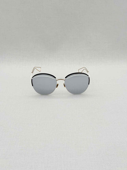 CHRISTIAN DIOR Grey & White Sunglasses