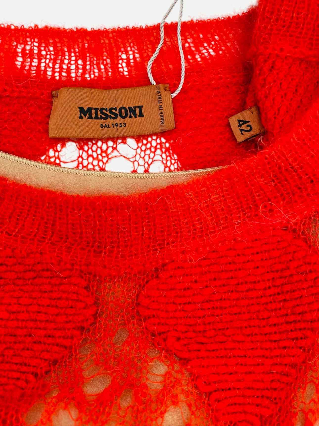 MISSONI Knit Red Long Dress