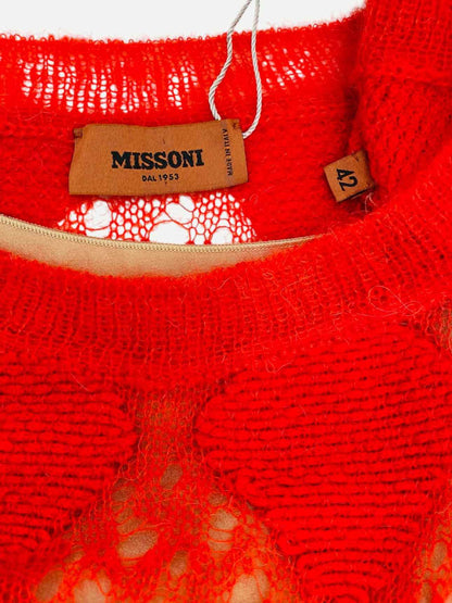 MISSONI Knit Red Long Dress