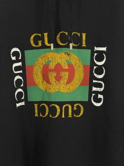 GUCCI Black Logo Size XSmall Sweatshirt