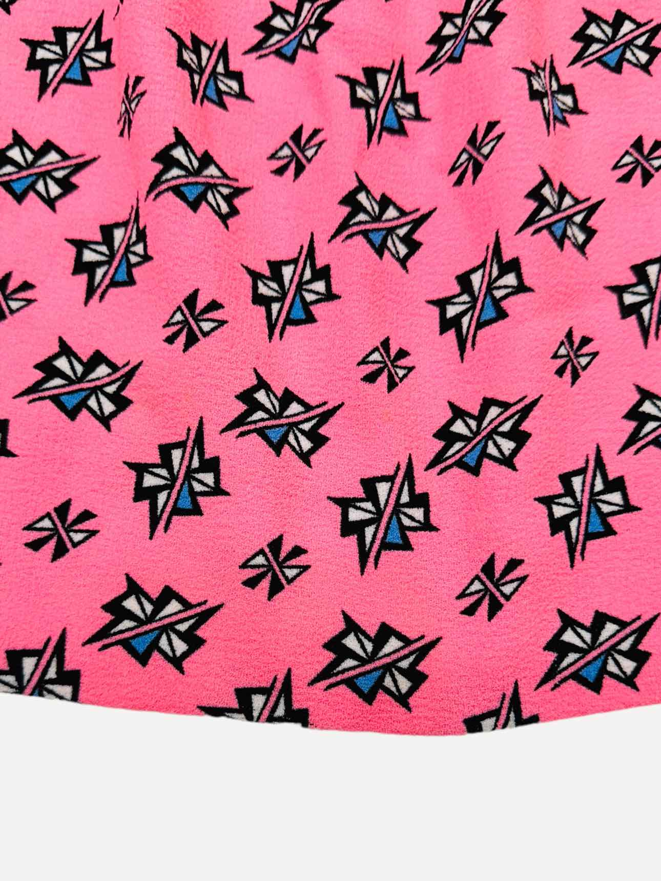 SANDRO Pink Multicolor Printed Size XSmall Mini Skirt