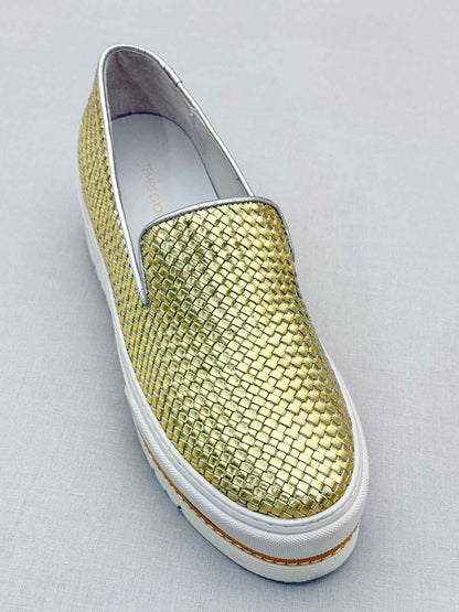 TEMPS D'ORAGE Metallic Gold Size EU 37 Platform