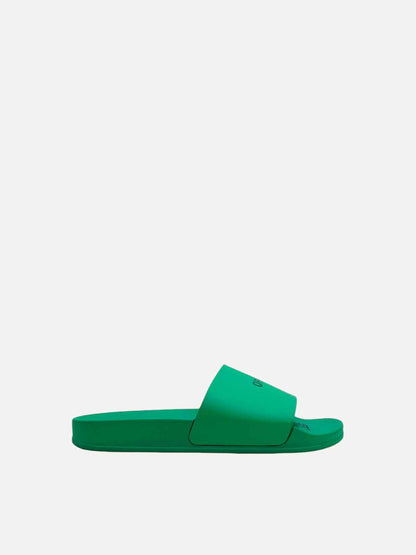 OFF WHITE Printed Pool Green Slides 38