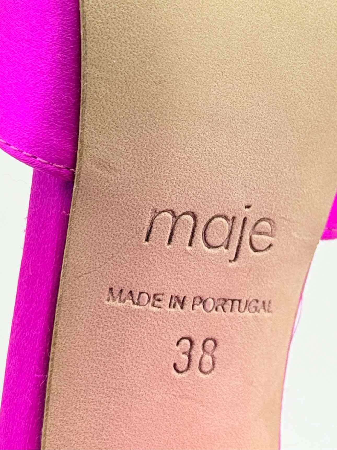MAJE Forigama Fuchsia Size EU 38 Heeled Sandals