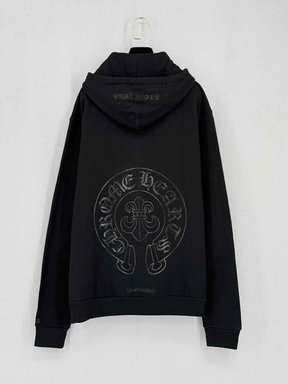 CHROME HEARTS Black Logo Print Size Medium Sweatshirt