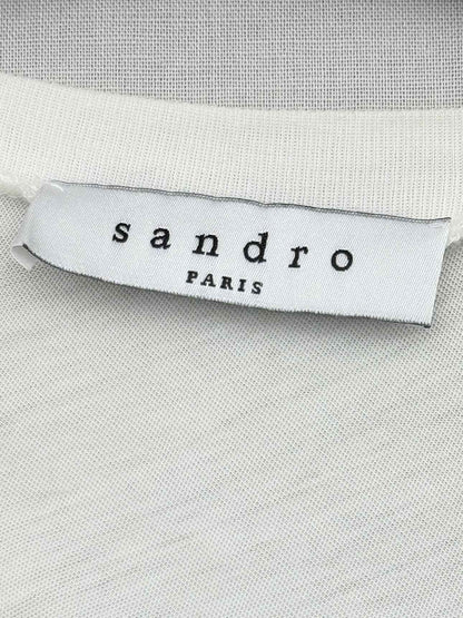 SANDRO White Size Medium Tank Top