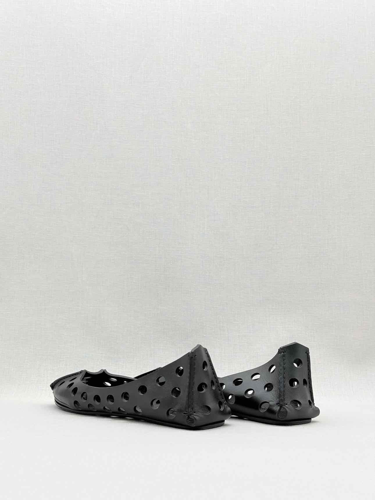 ALAIA Black Perforated Size EU 40 Ballet Flats
