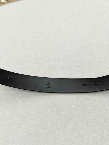 CHANEL Black Chain Link Belt