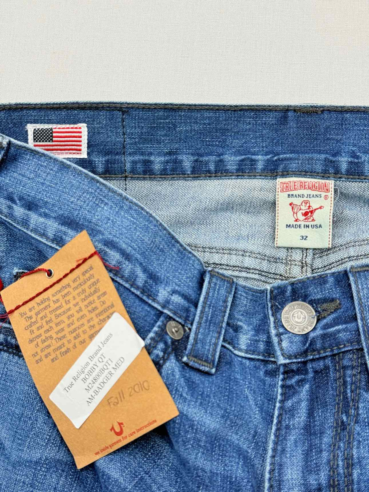 TRUE RELIGION Bobby Blue Size 32 Jeans