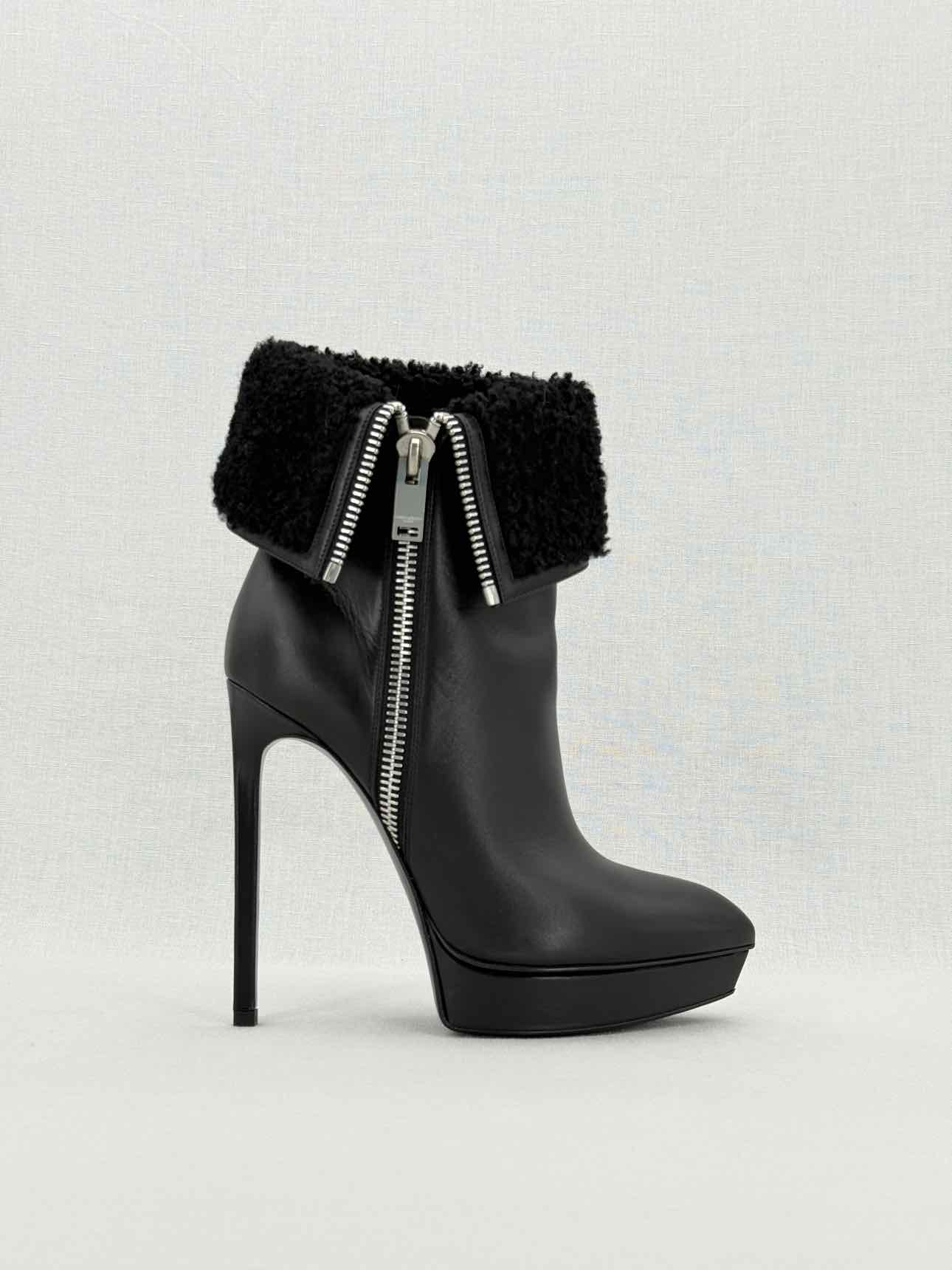 SAINT LAURENT Black Size EU 37 Boots