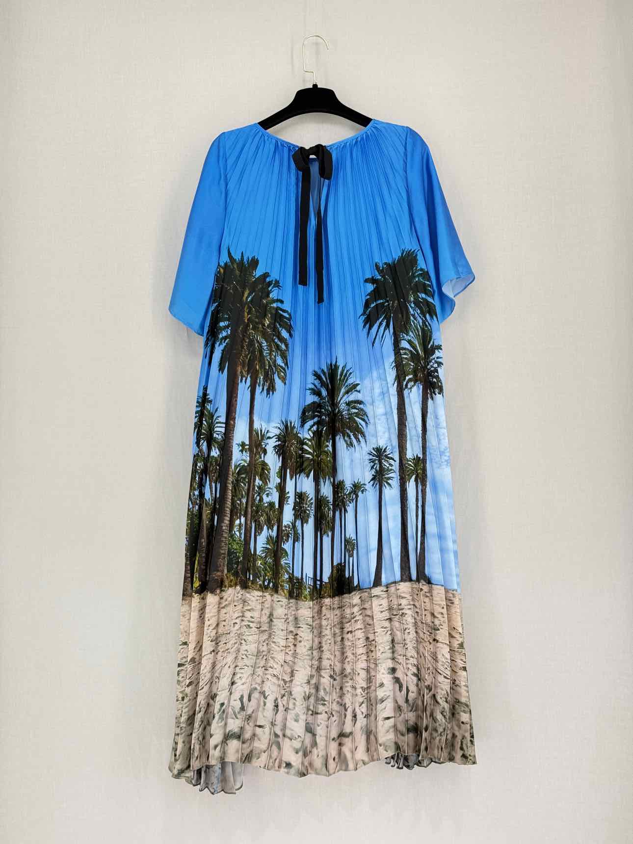 MARINA RINALDI Madera Printed Size Large Midi Dress