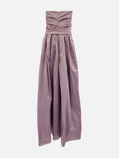 MAX MARA Strapless Lilac Evening Dress