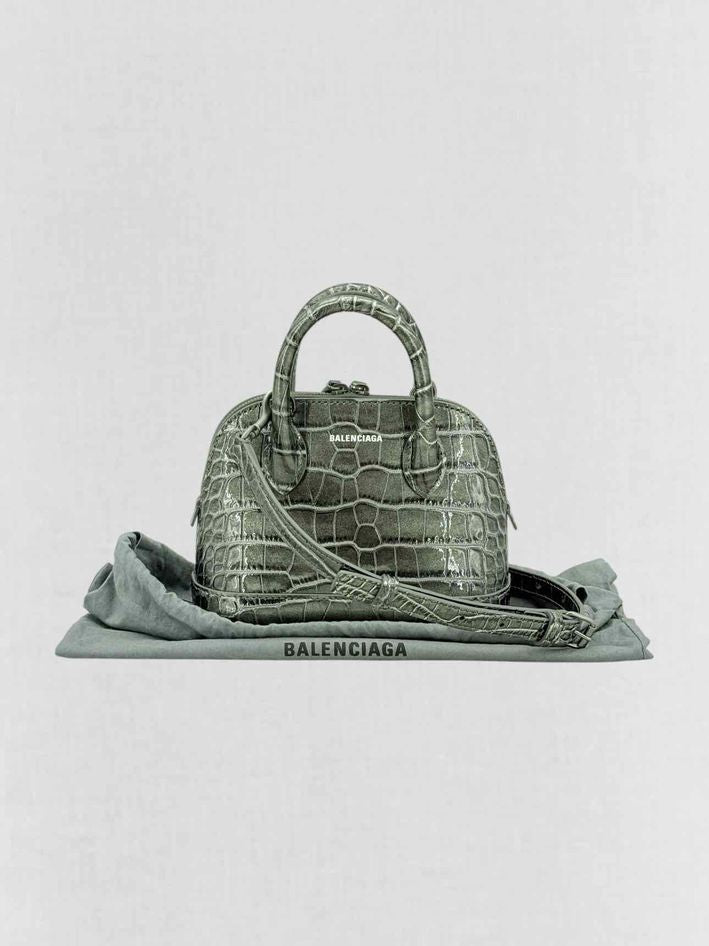 BALENCIAGA Ville Grey Top Handle