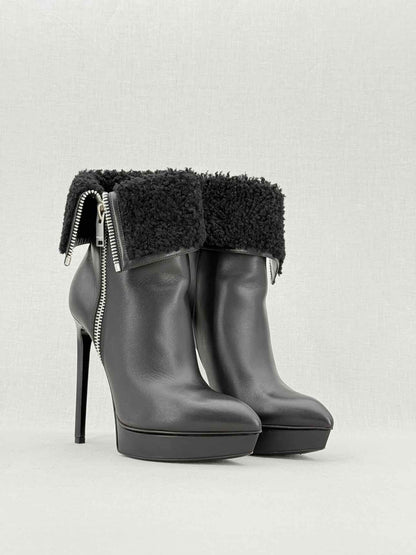 SAINT LAURENT Black Size EU 37 Boots