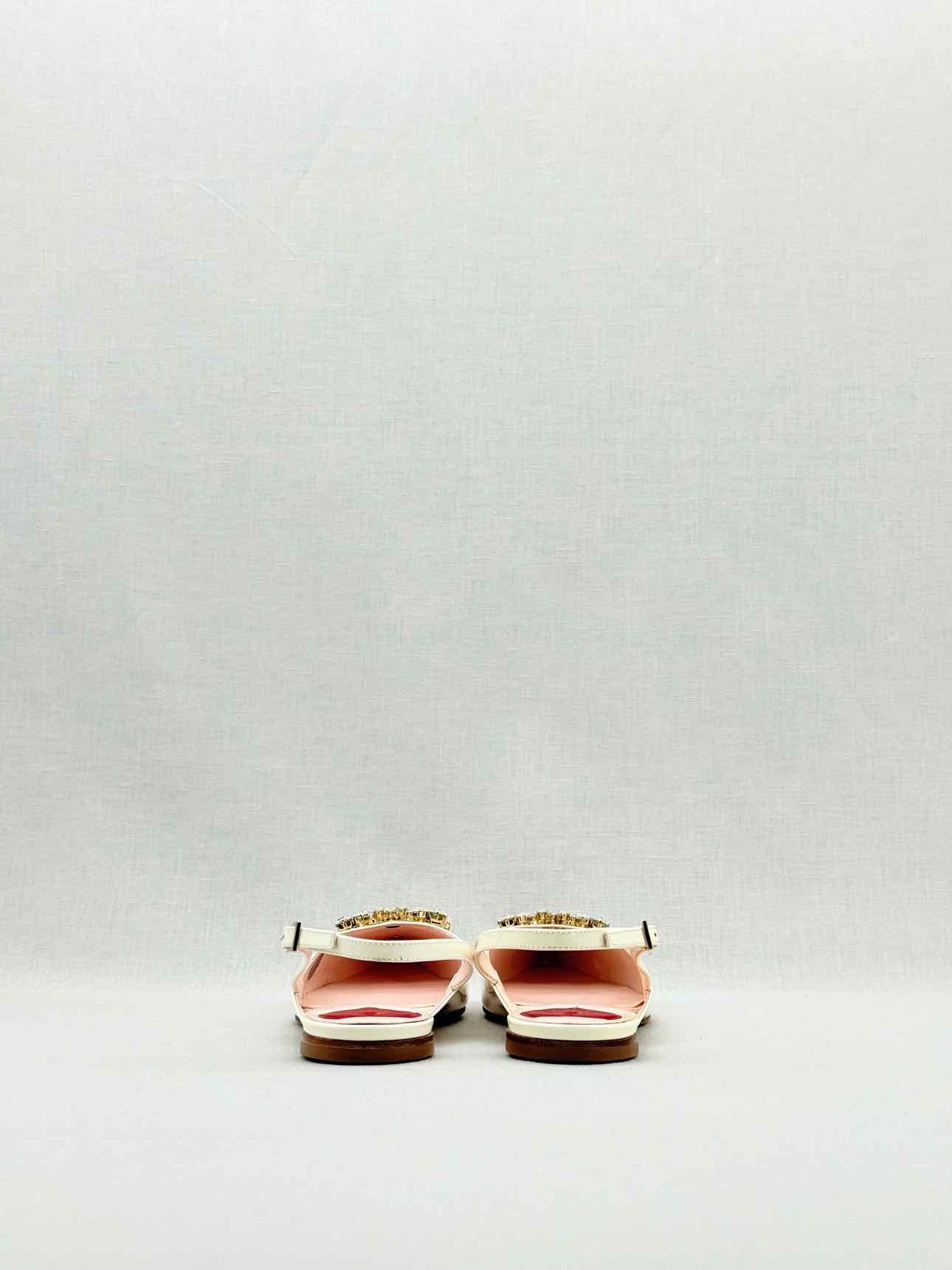 ROGER VIVIER Strass Cream Size EU 37 Flats