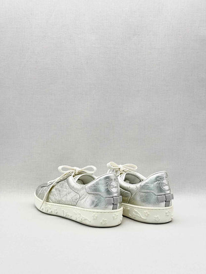 DIOR Low Top Metallic Silver Size EU 41 Sneakers
